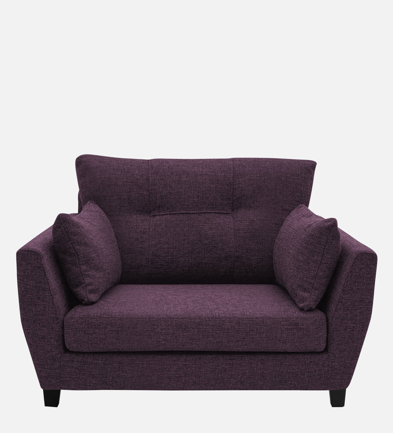 Mario Fabric 1 Seater Sofa In Greek Purple Colour - Febonic Living
