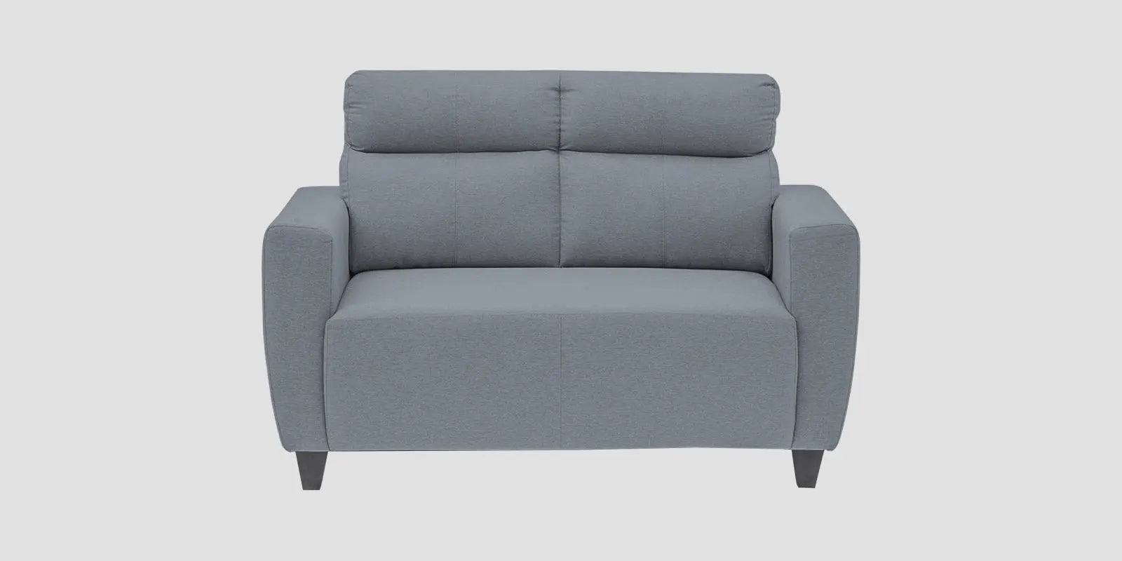 Burban Fabric 2 Seater Sofa In Winter Grey Colour Febonic Living