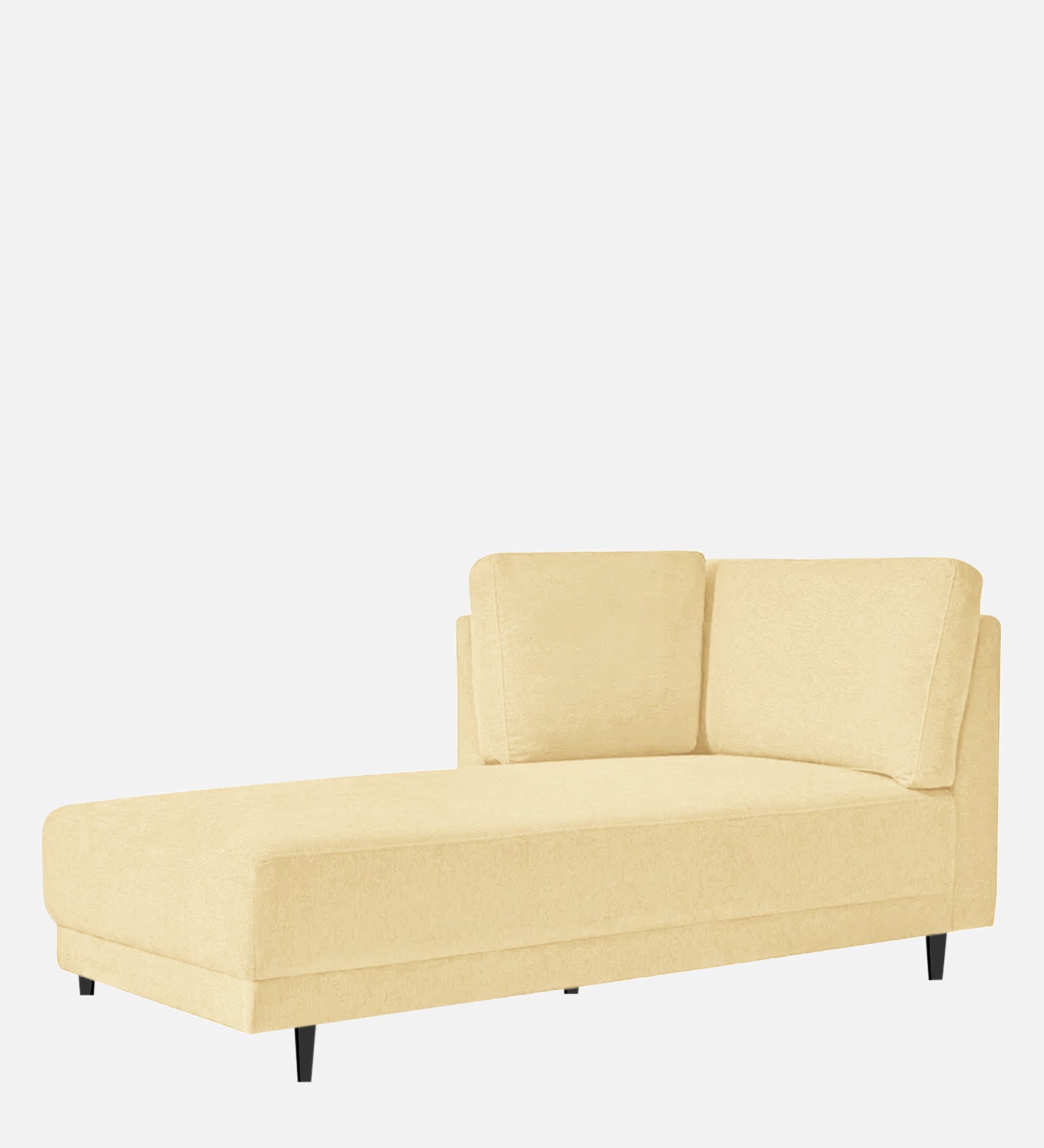 Jonze Velvet LHS Chaise Lounger In Sandy Beige Colour - Febonic Living