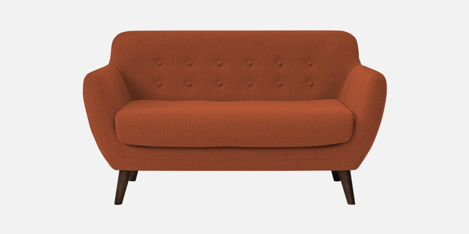 Goofy Fabric 2 Seater Sofa In Royal Orange Colour - Febonic Living