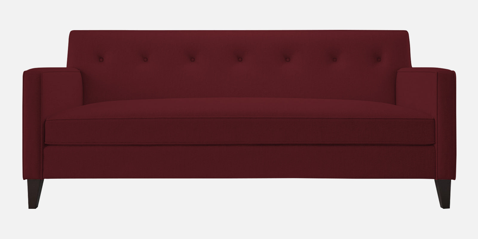 Miller Fabric 3 Seater Sofa In Blood Maroon Colour - Febonic Living