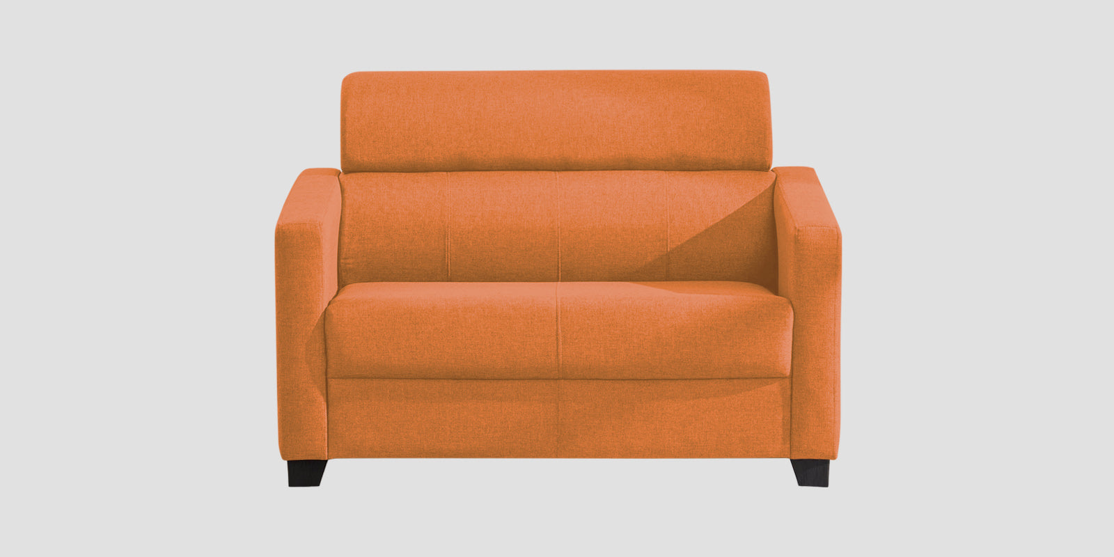 Devo Fabric 2 Seater Sofa In Dark Orange Colour - Febonic Living