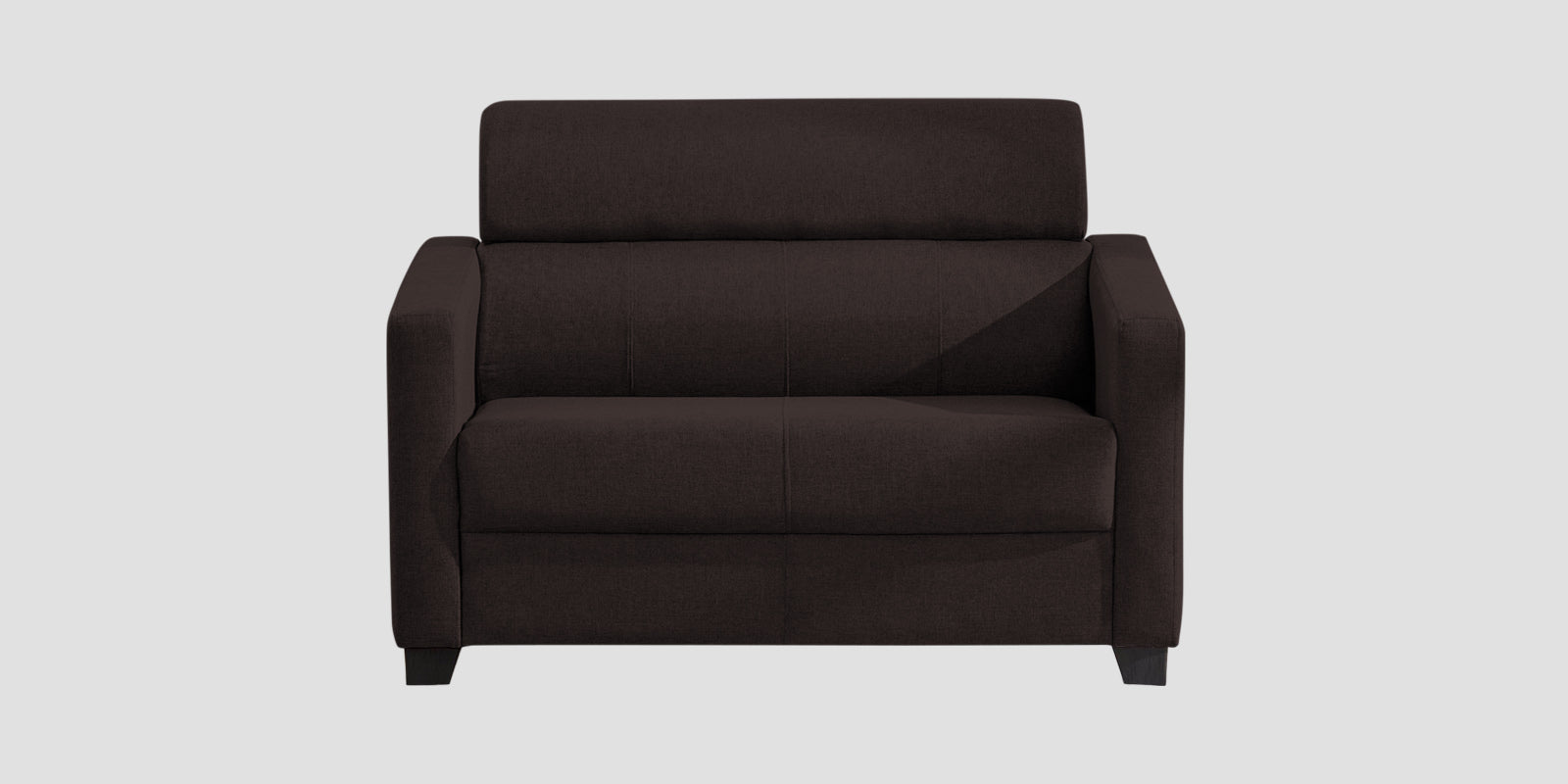 Devo Fabric 2 Seater Sofa In Dark Brown Colour