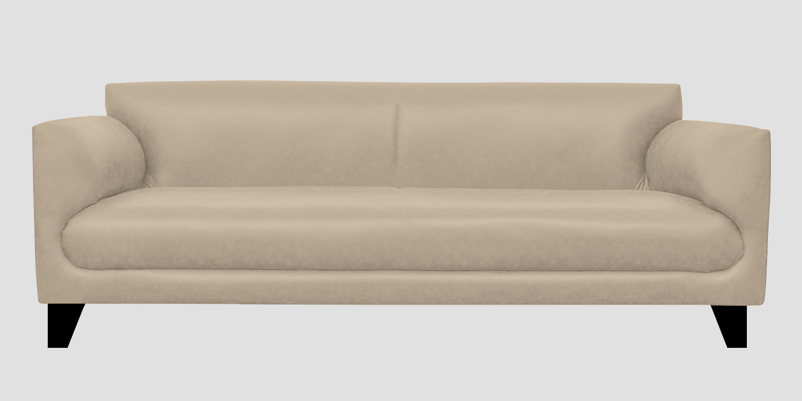 Convi Leatherette 3 Seater Sofa In Marble Beige Colour - Febonic Living