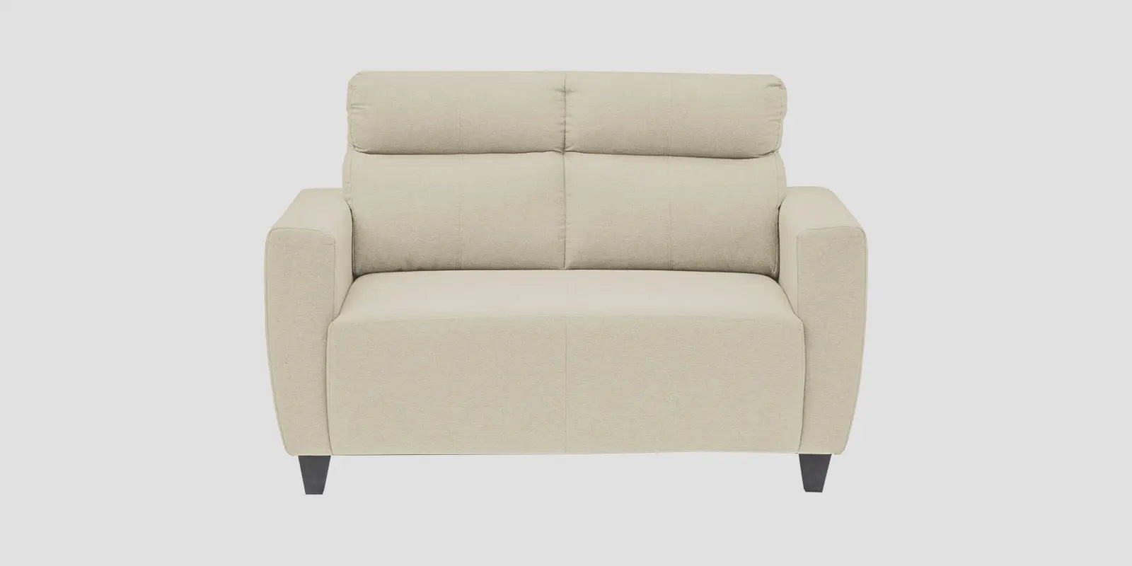 Burban Fabric 2 Seater Sofa In Maple Cream Colour Febonic Living
