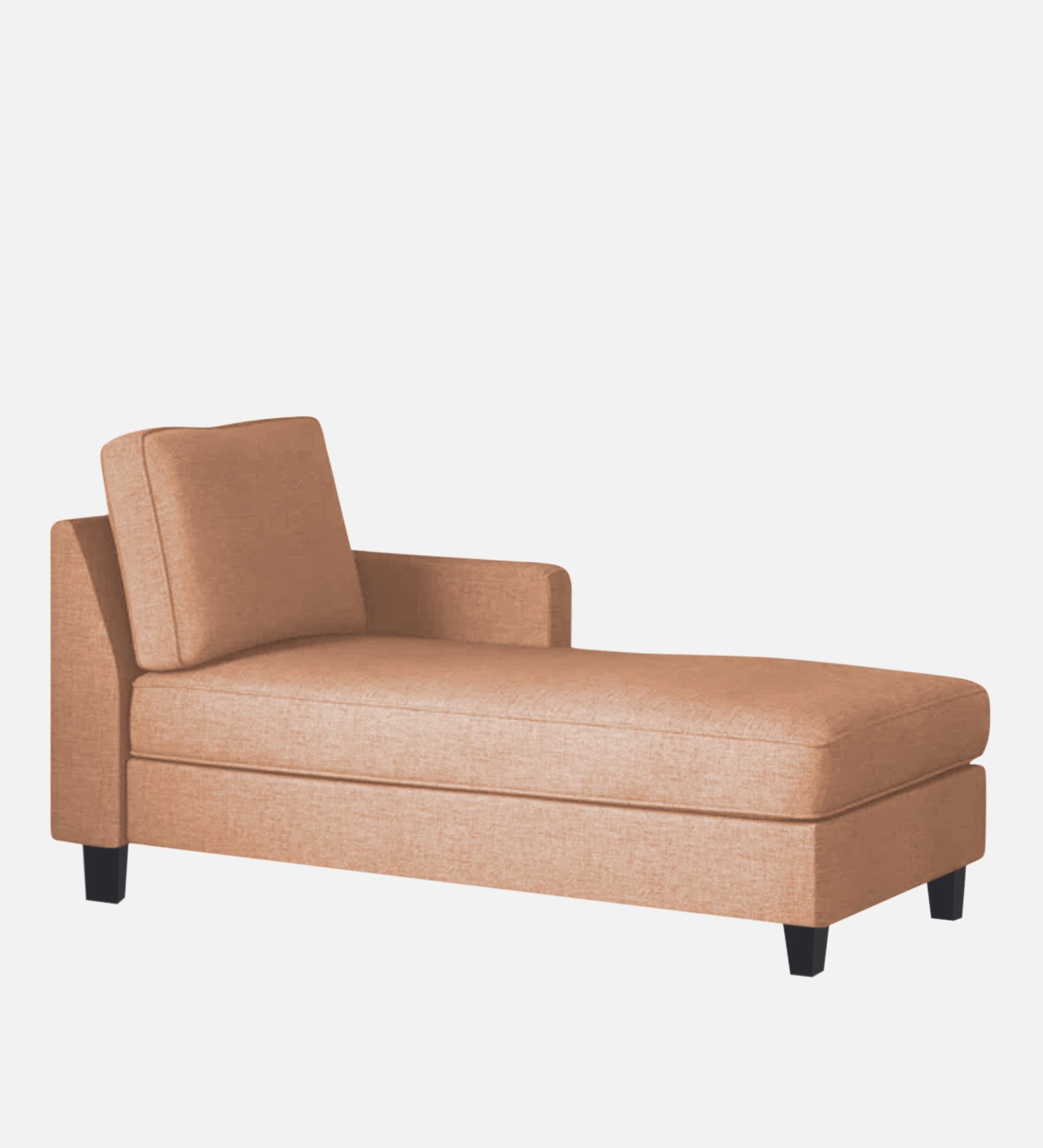 Harry Fabric RHS Chaise Lounger In Cosmic Beige Colour - Febonic Living