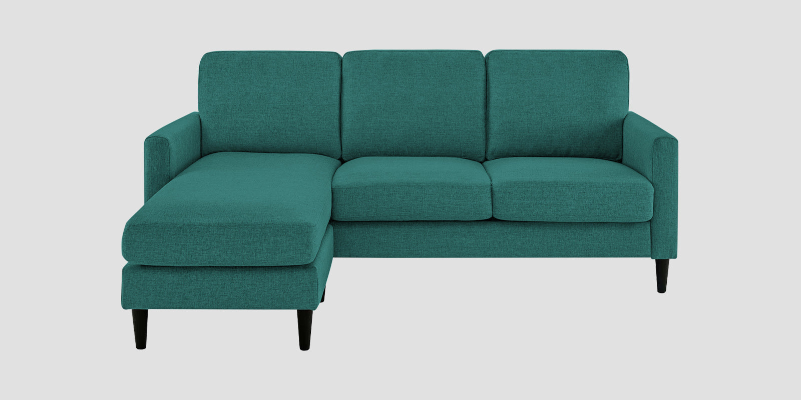 Romie Fabric RHS Sectional Sofa (2+Lounger) In Sea Green Colour - Febonic Living