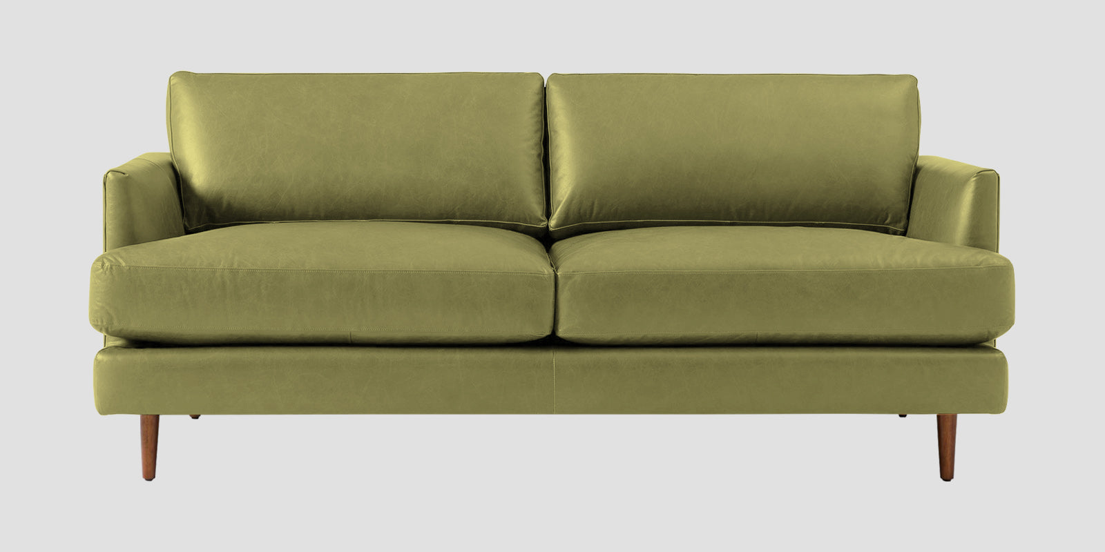 Sterio Leatherette 2 Seater Sofa In Spring Green Colour - Febonic Living