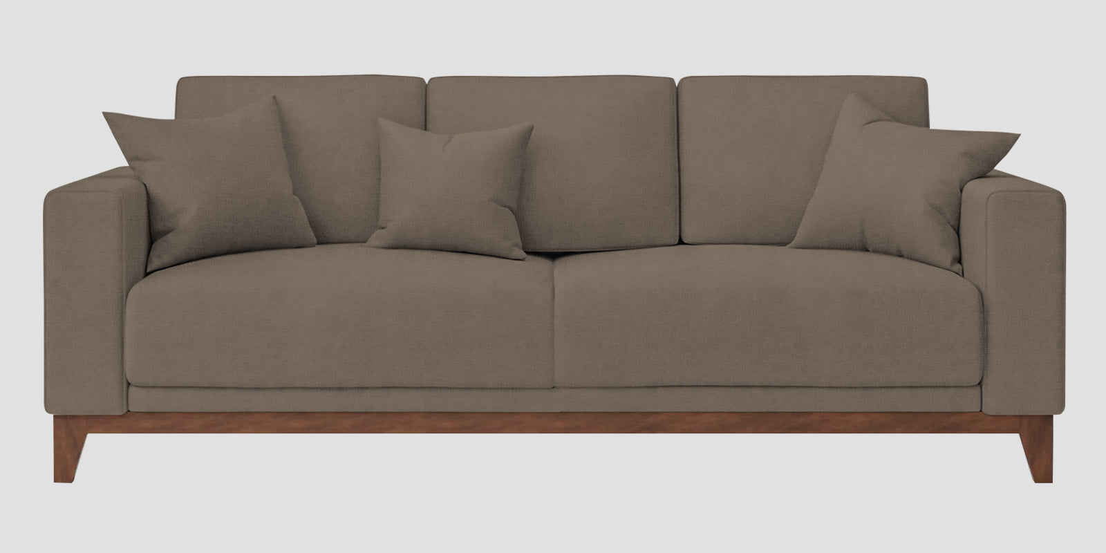 Luca Fabric 3 Seater Sofa In Hazel Beige Colour - Febonic Living