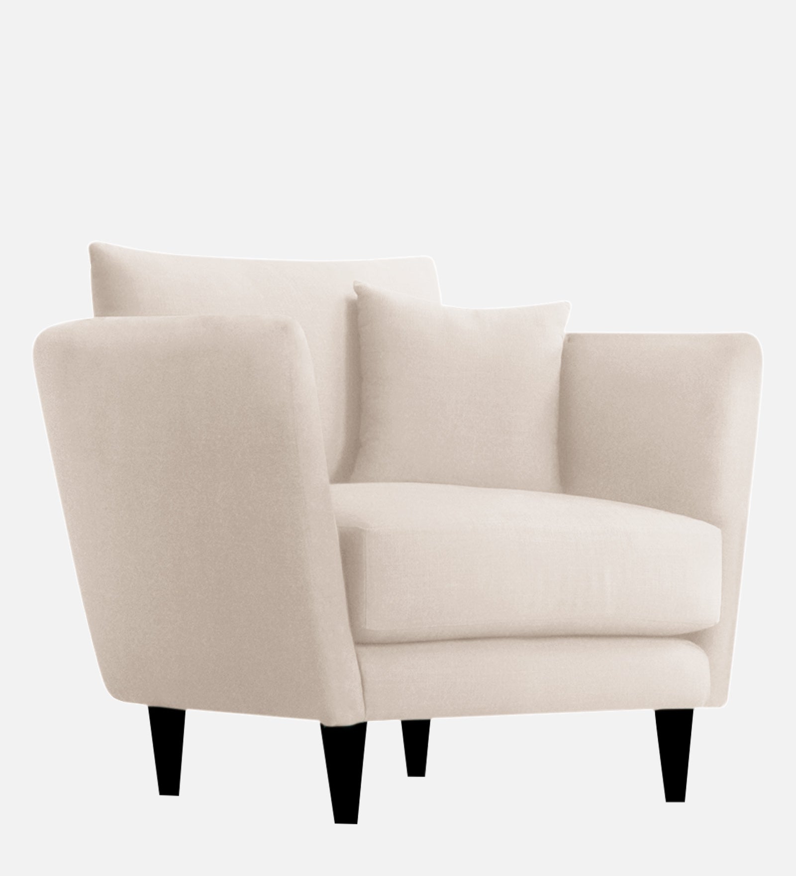 Norway Velvet 1 Seater Sofa In Camel Beige Colour - Febonic Living