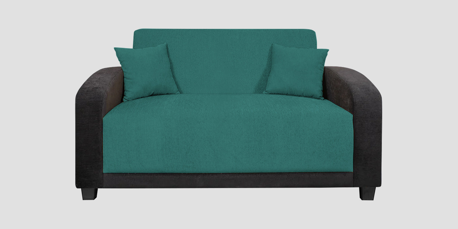 Alex Fabric 2 Seater Sofa In Sea Green Colour - Febonic Living