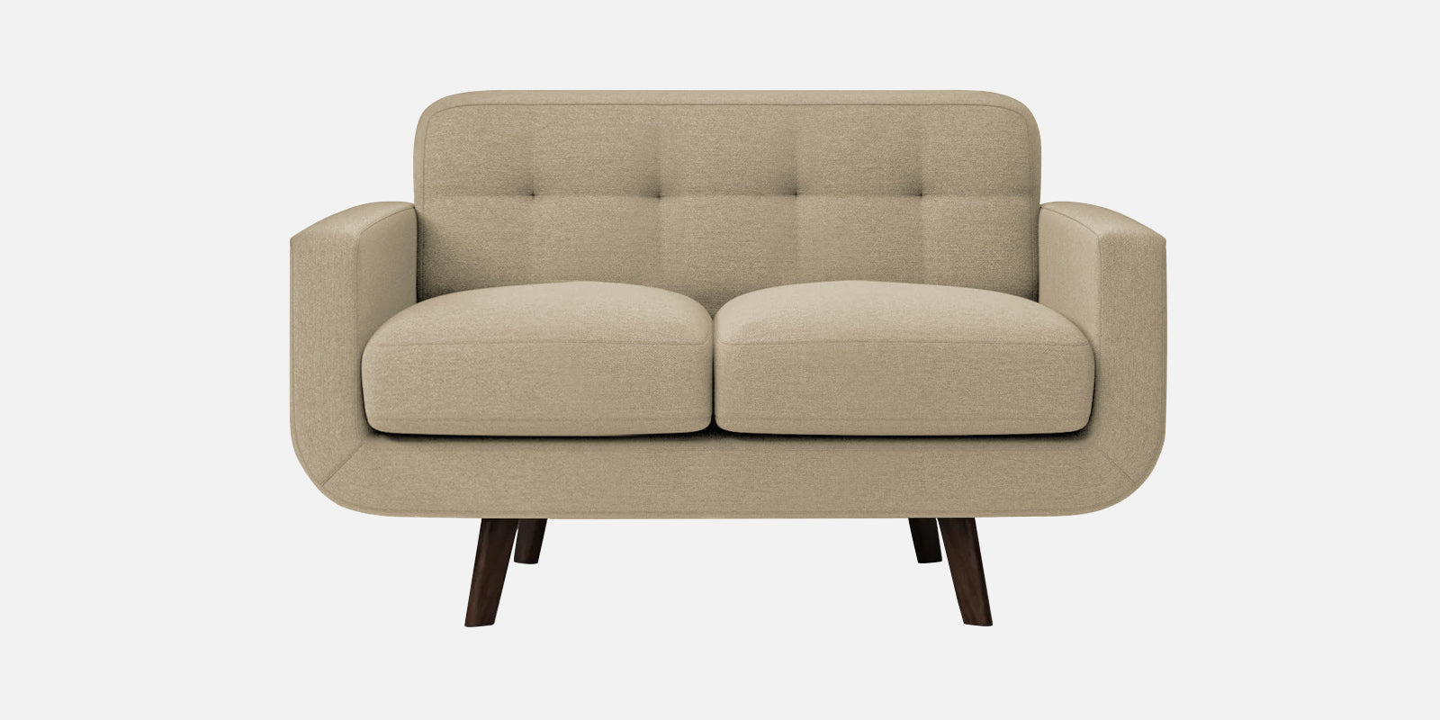 Marsela Fabric 2 Seater Sofa In Honey Beige Colour - Febonic Living