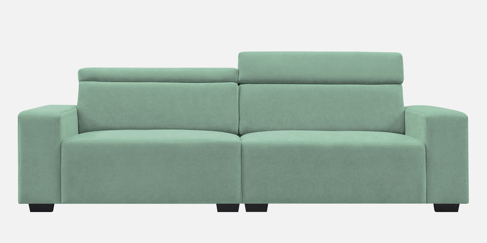 Hiro Fabric 3 Seater Sofa In Mist Blue Colour - Febonic Living