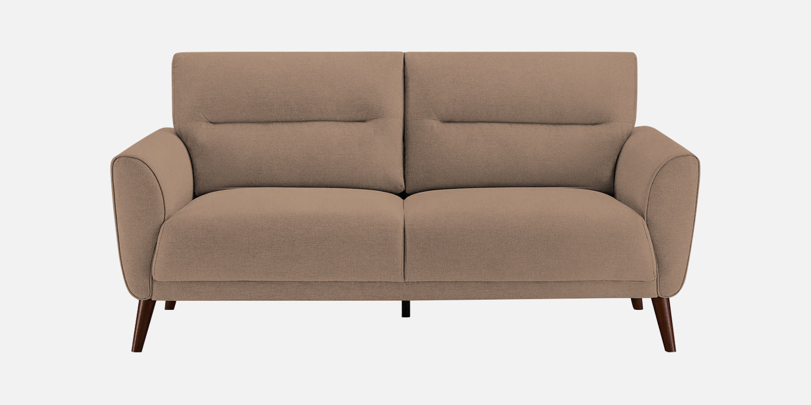 Castro Fabric 2 Seater Sofa In Cookie Beige Colour - Febonic Living