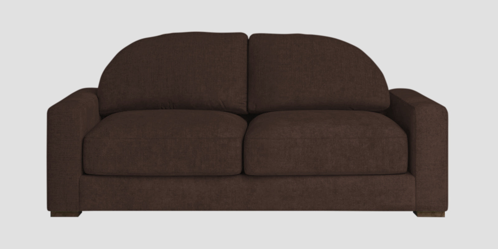 Dara Fabric 2 Seater Sofa In Coffee Brown Colour - Febonic Living