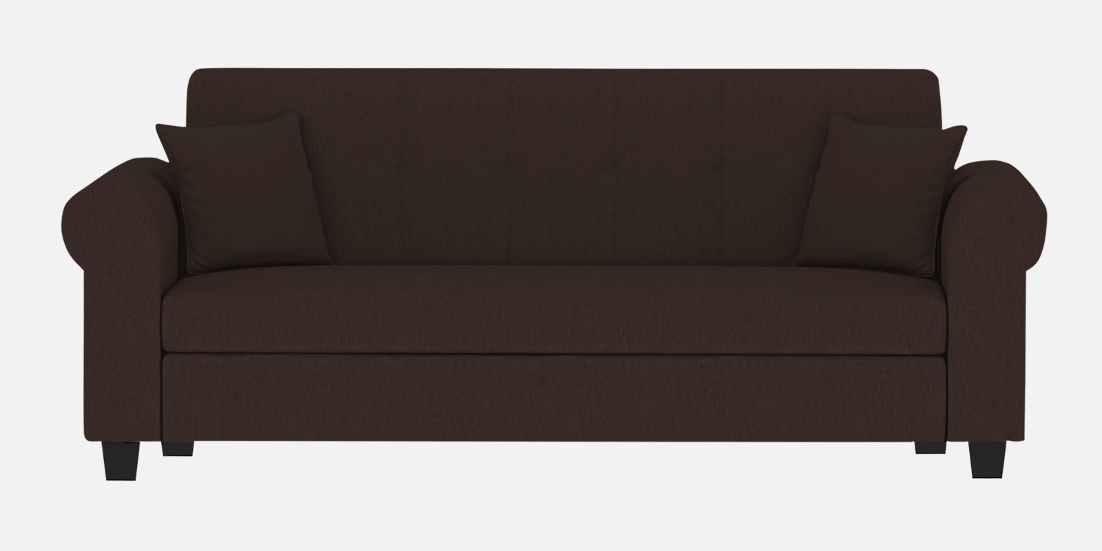 Derado Fabric 3 Seater Sofa In Coffee Brown Colour - Febonic Living