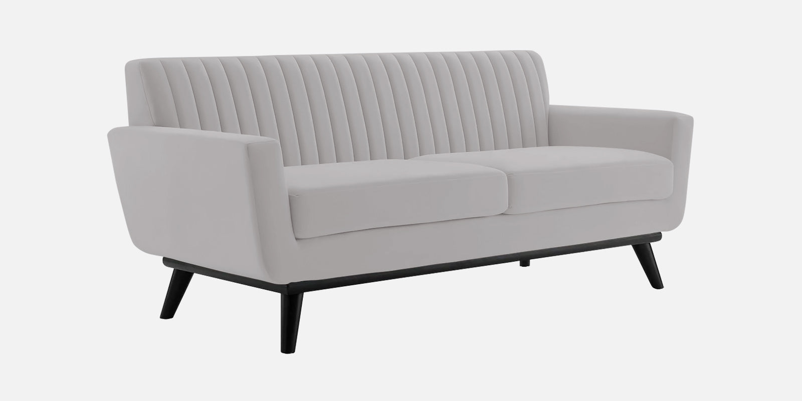 Tucker Velvet 2 Seater Sofa In Light Grey Colour - Febonic Living