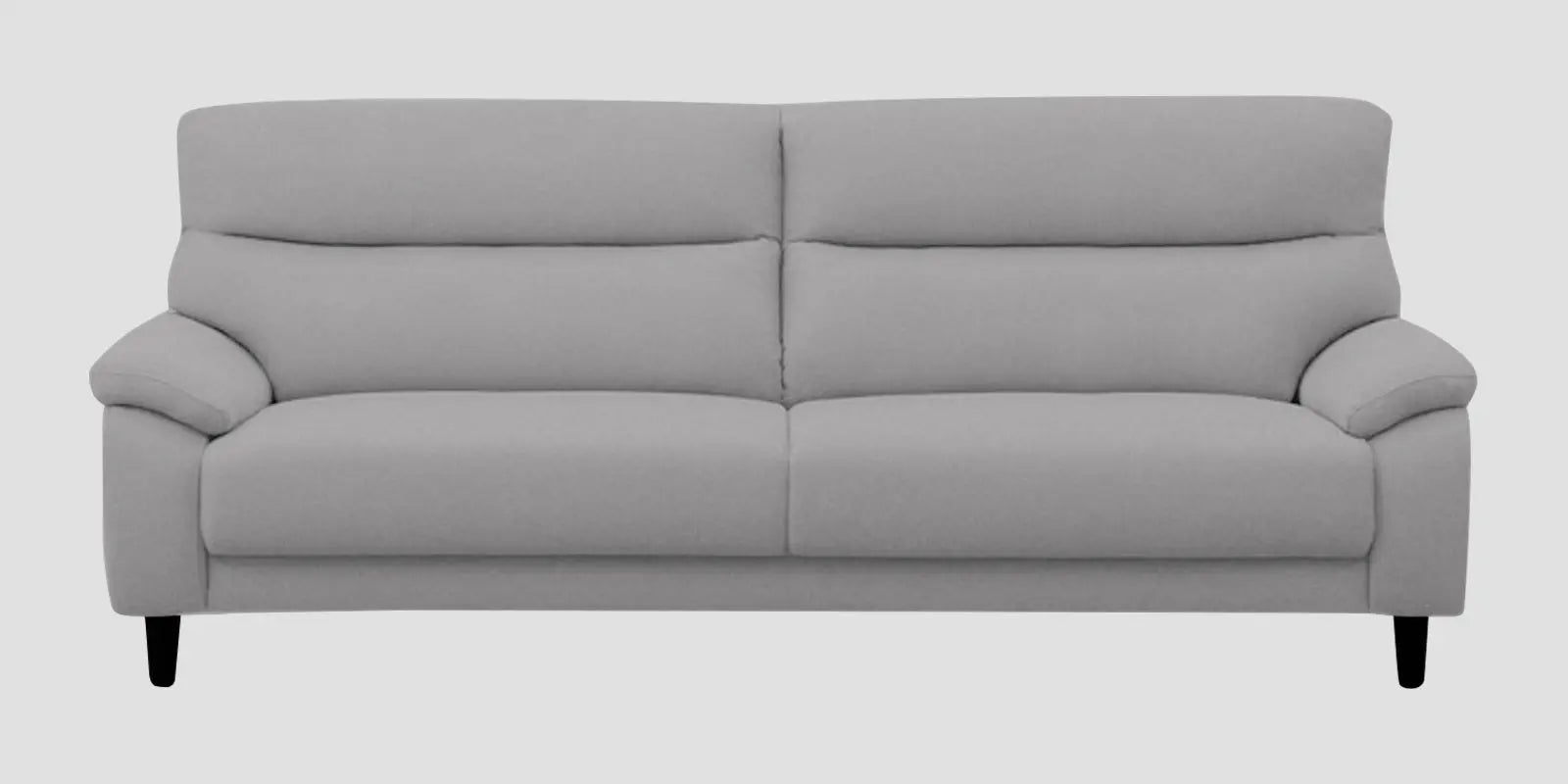 Zibby Fabric 3 Seater Sofa In Dim Grey Colour Febonic Living