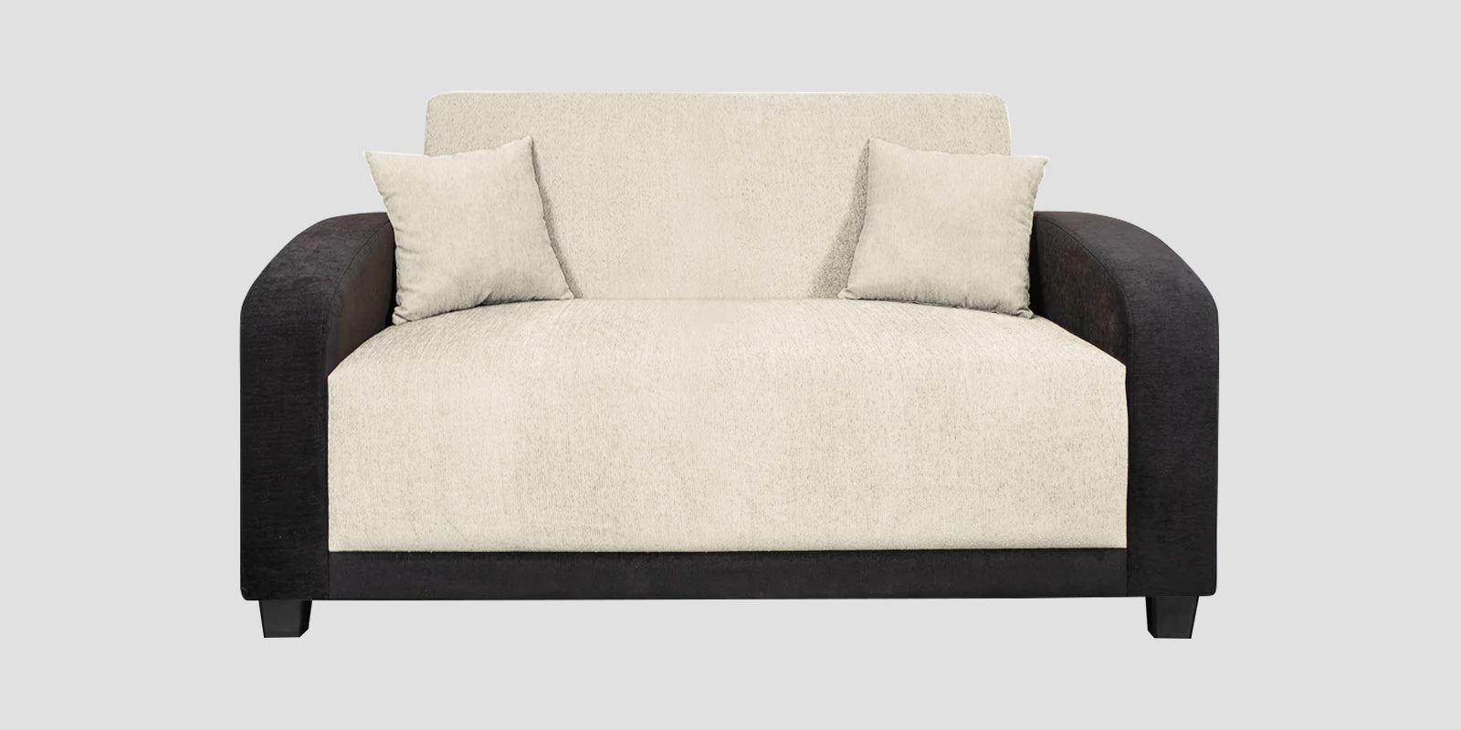 Alex Fabric 2 Seater Sofa In Ivory Cream Colour - Febonic Living