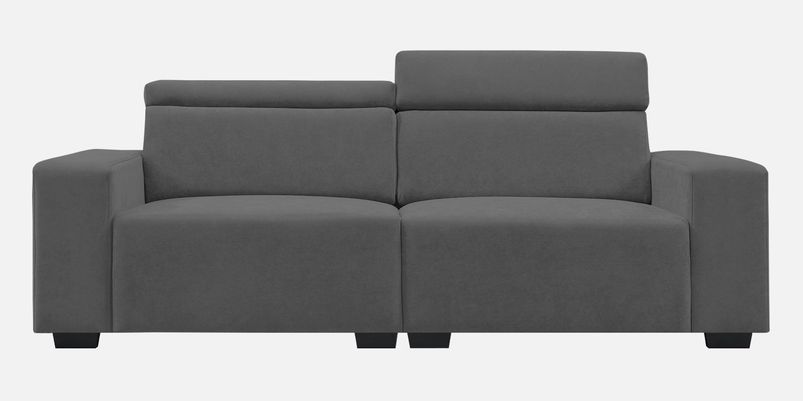 Hiro Fabric 2 Seater Sofa In Dusky Grey Colour - Febonic Living