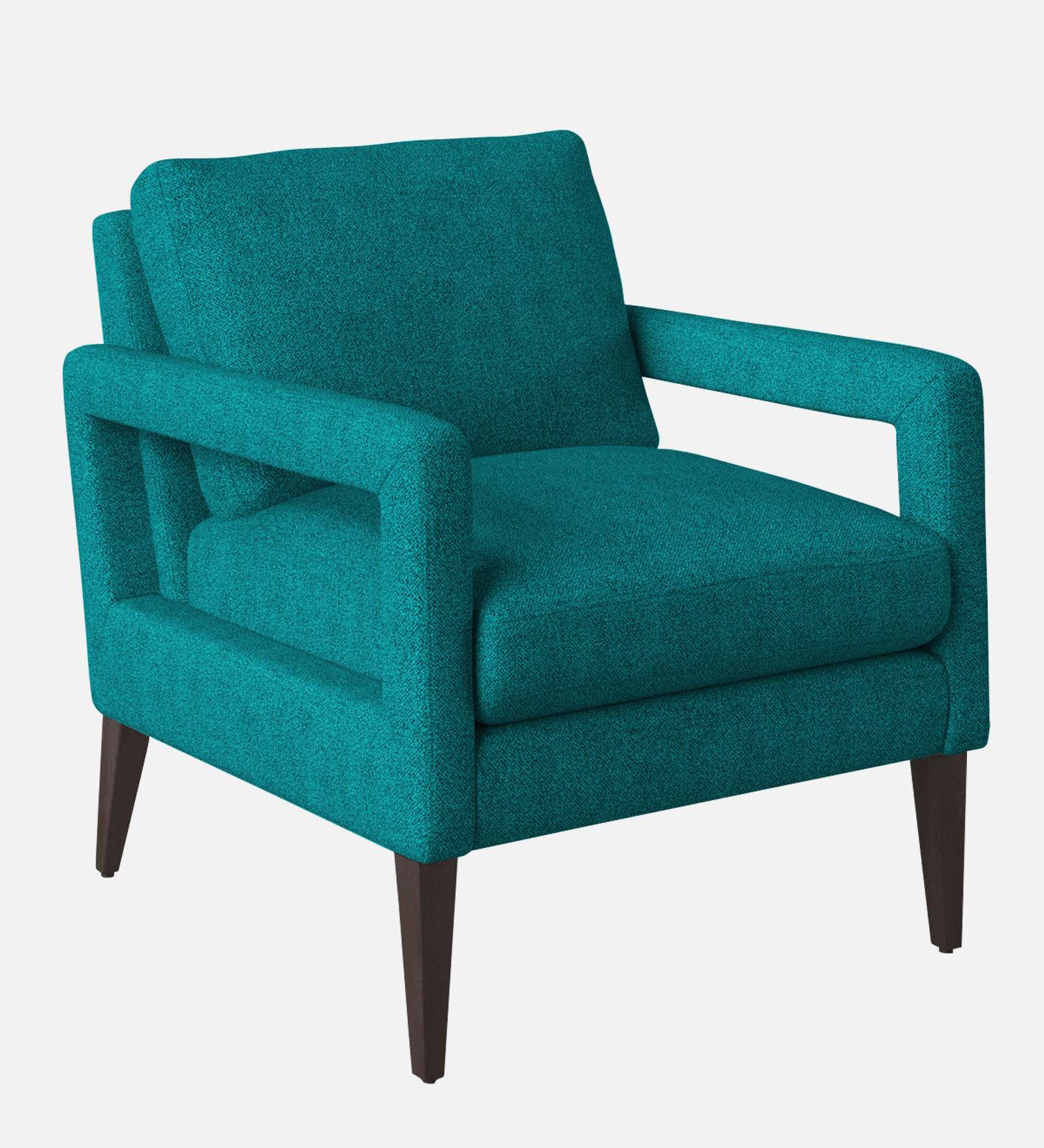 Olsen Fabric Arm Chair In Sea Green Colour - Febonic Living