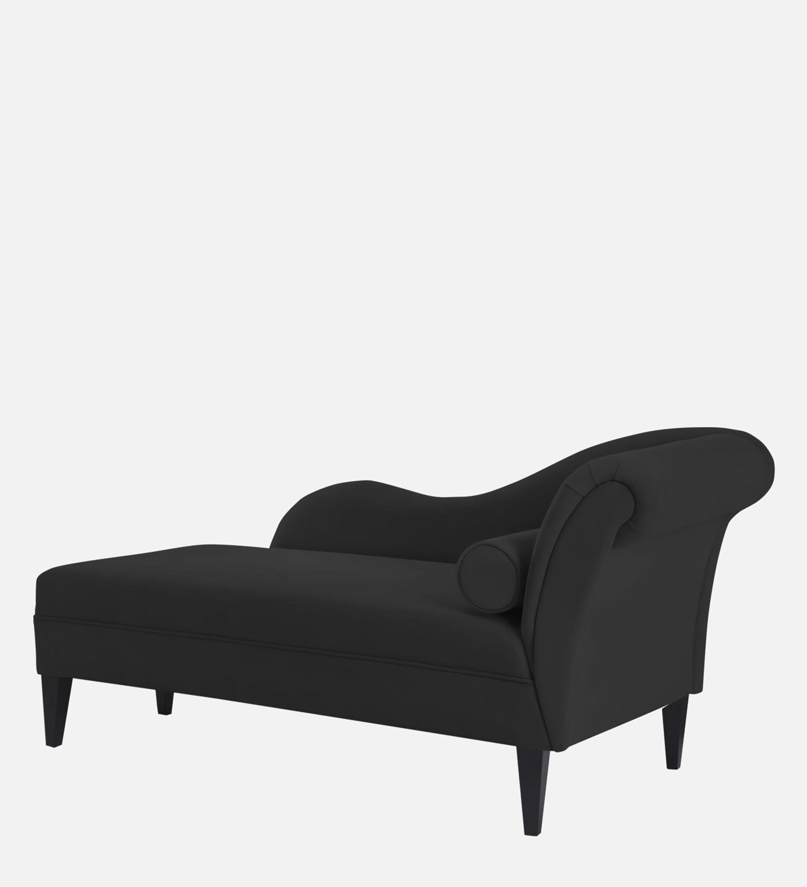 Rana Velvet LHS Chaise Lounger In Hory Grey Colour - Febonic Living