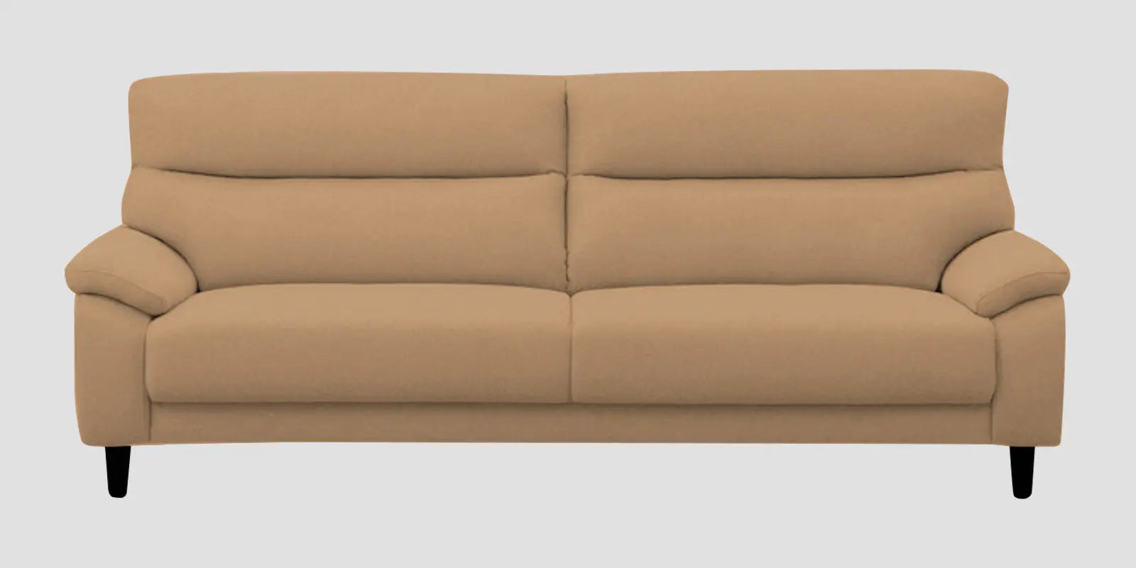 Zibby Fabric 3 Seater Sofa In Copper Brown Colour Febonic Living