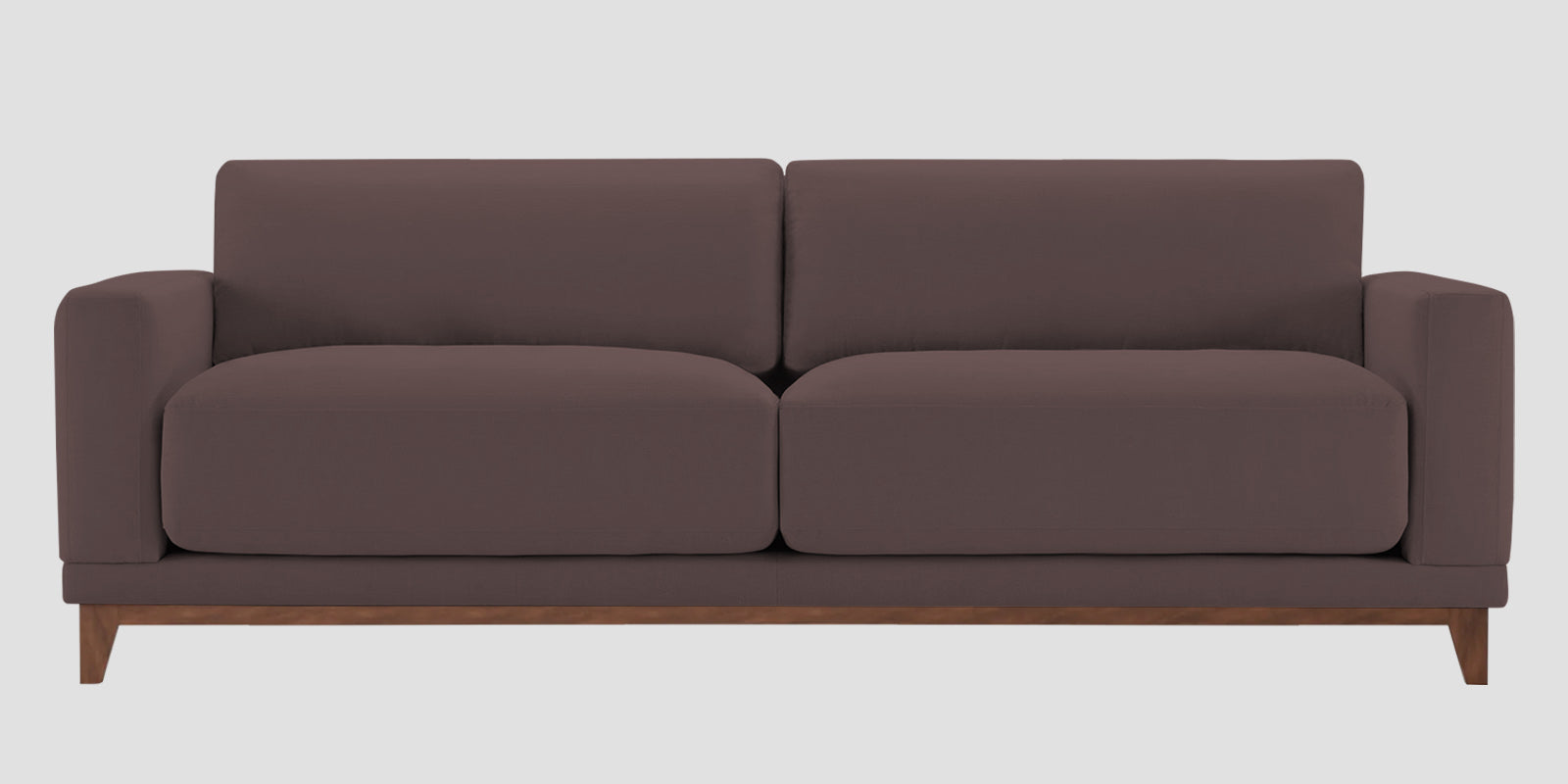 Esha Fabric 3 Seater Sofa In Night Brown Colour - Febonic Living