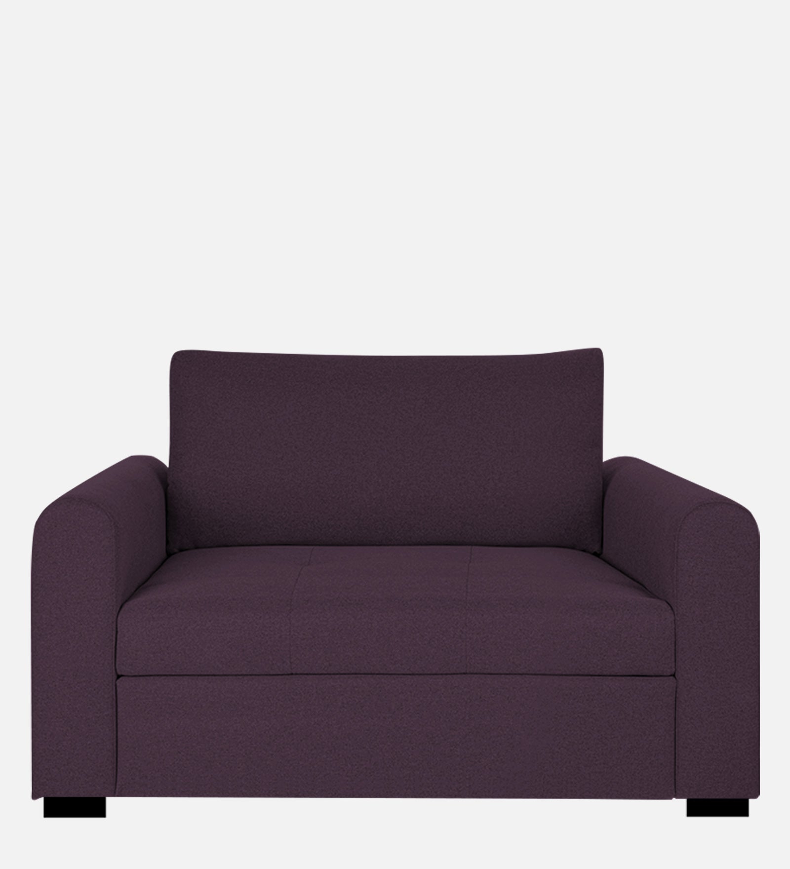 Sigma Fabric 1 Seater Sofa In Greek Purple Colour - Febonic Living