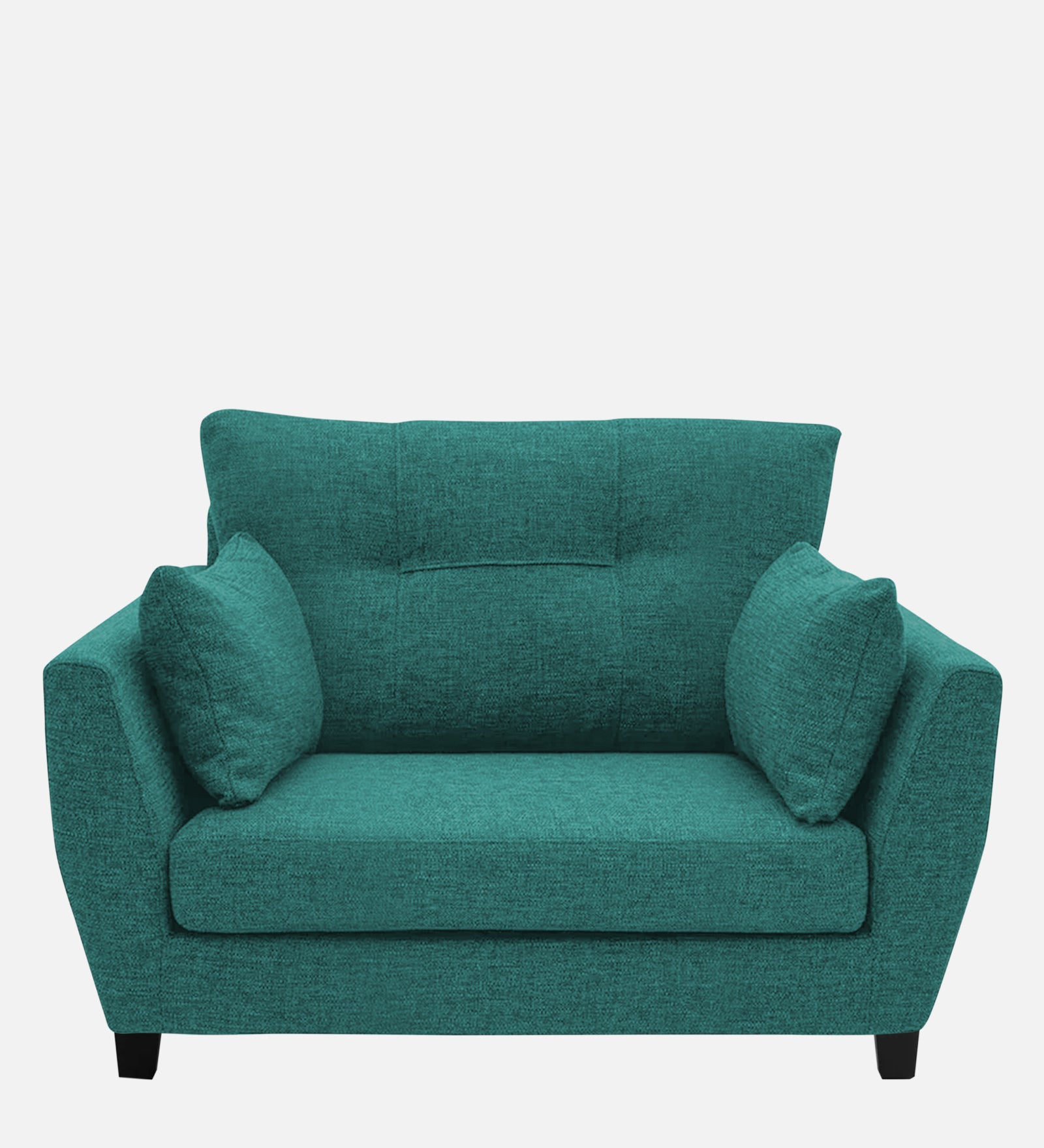 Mario Fabric 1 Seater Sofa In Sea Green Colour - Febonic Living