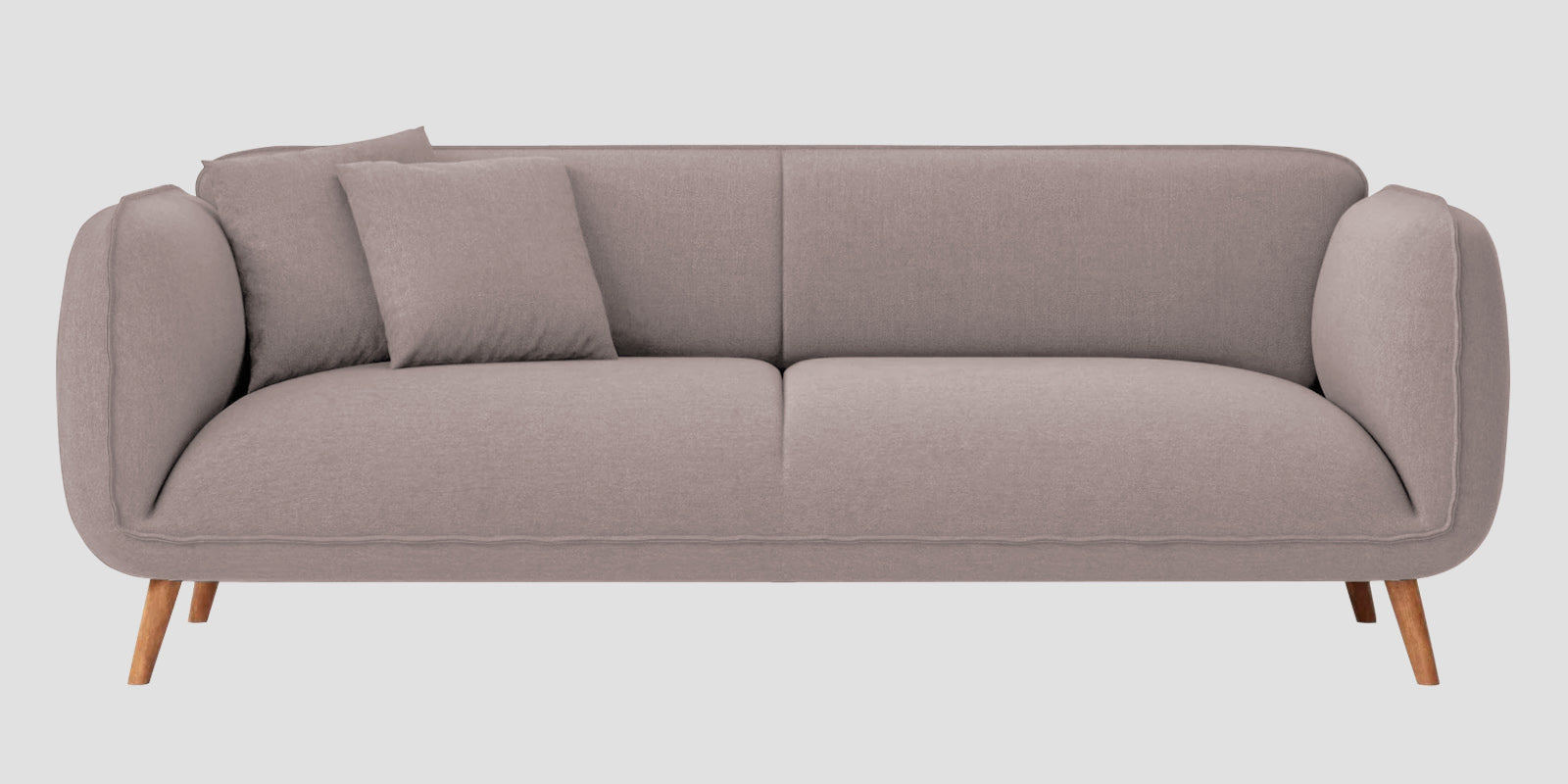 Zia Fabric 3 Seater Sofa In Almond Beige Colour