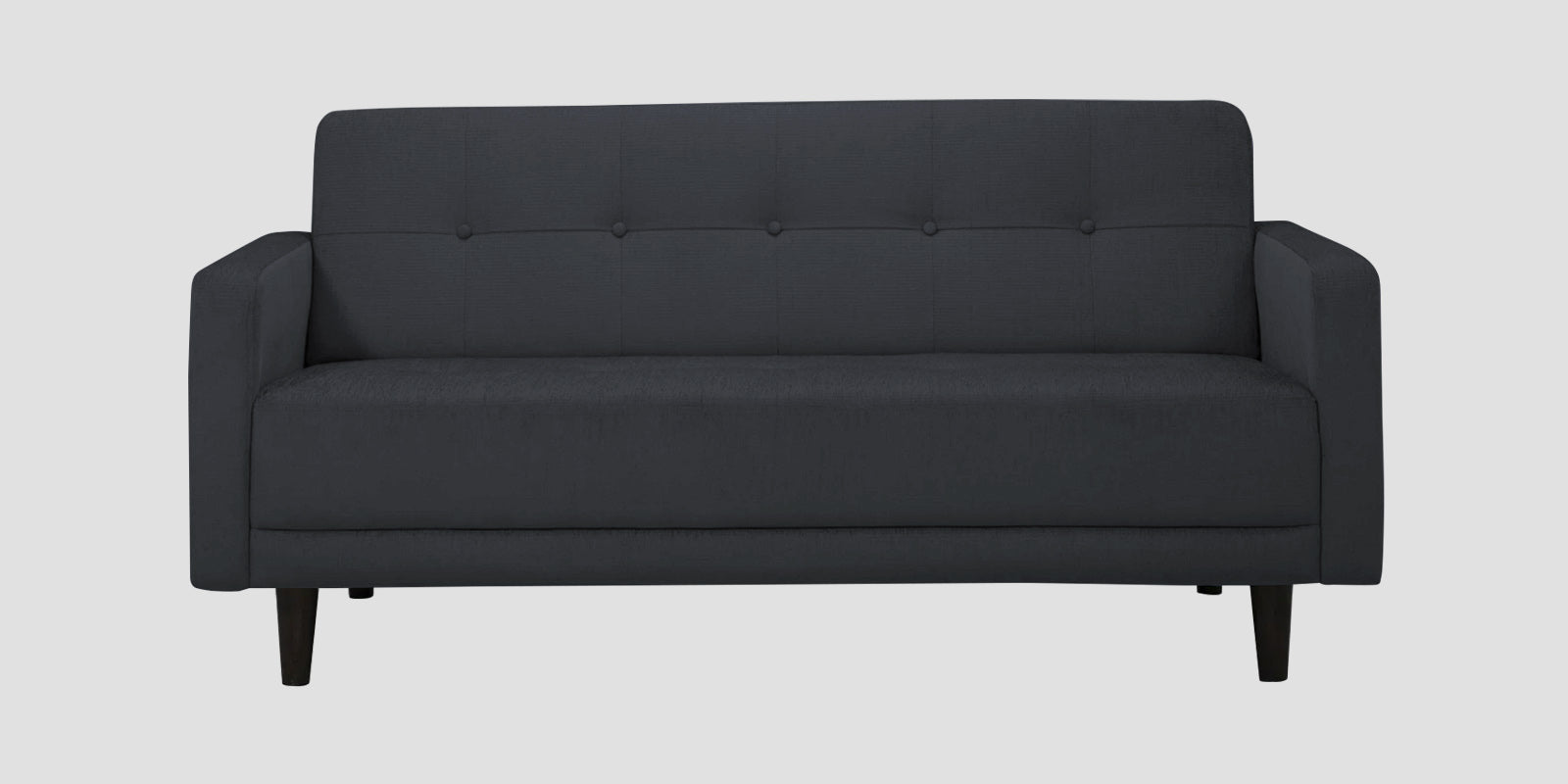 Noha Fabric 2 Seater Sofa In Charcoal Grey Colour - Febonic Living