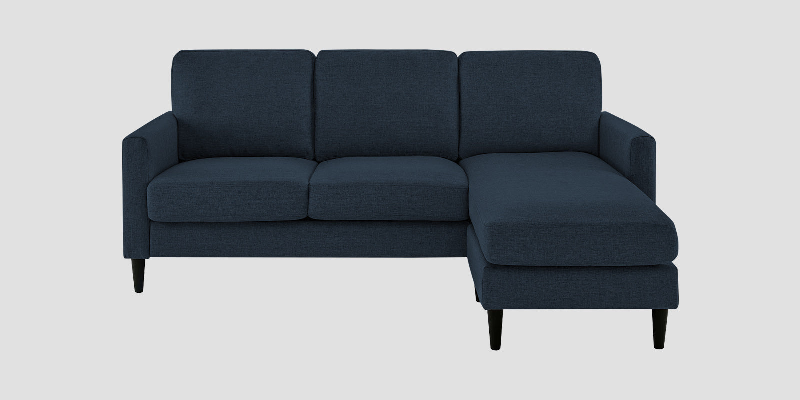 Romie Fabric LHS Sectional Sofa (2+Lounger) In Denim Blue Colour - Febonic Living
