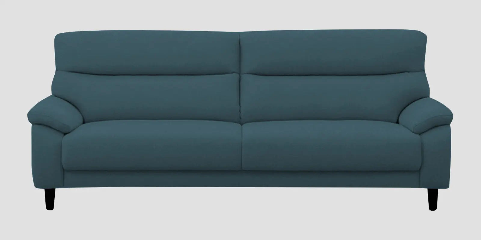 Zibby Fabric 3 Seater Sofa In Sea Blue Colour Febonic Living