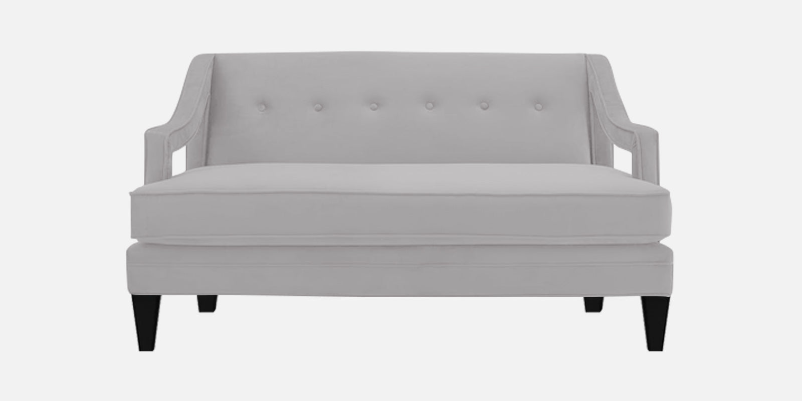 Daffy Velvet 2 Seater Sofa In Concrete Grey Colour - Febonic Living