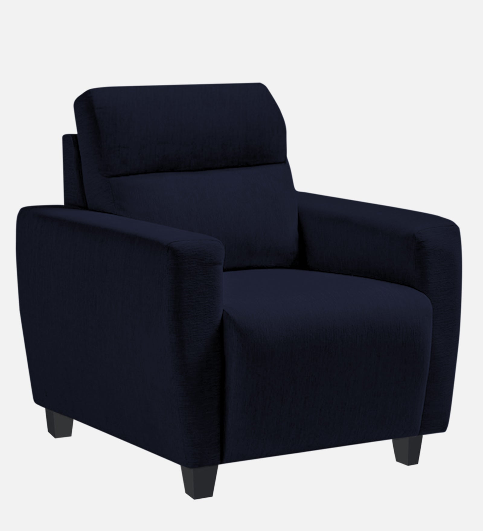 Bakadi Fabric 1 Seater Sofa In Royal blue Colour - Febonic Living