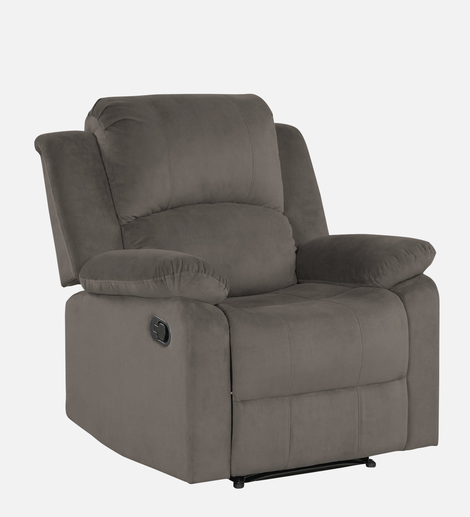 Henry Fabric 1 Seater Manual Recliner In Battle Grey Colour - Febonic Living