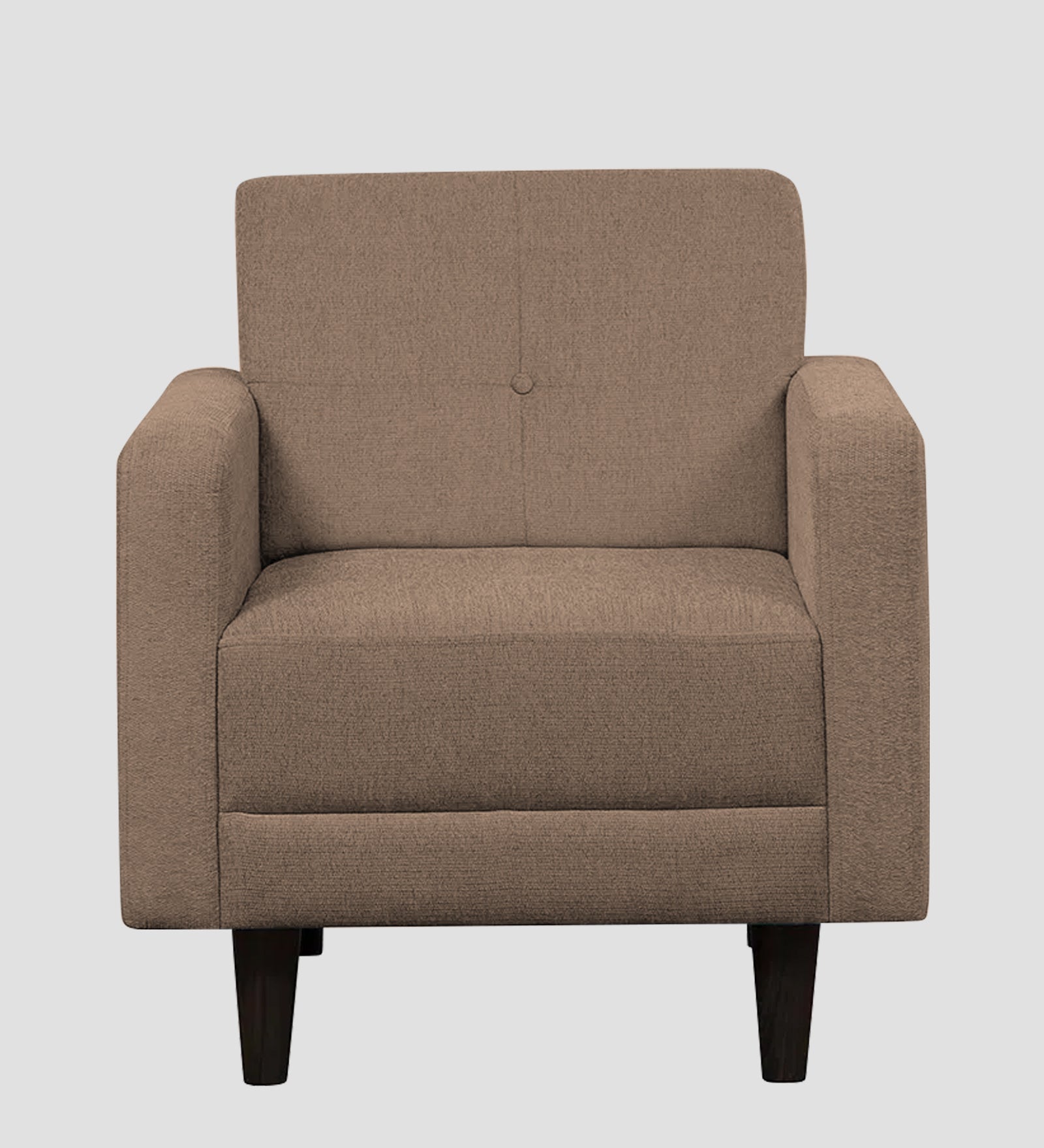 Noha Fabric 1 Seater Sofa In Cookie Beige Colour - Febonic Living