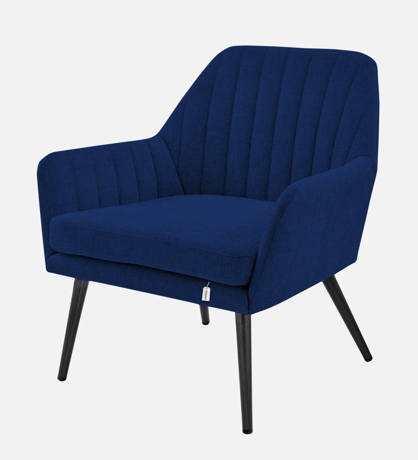 Bella Fabric Arm Chair In Royal Blue Colour - Febonic Living