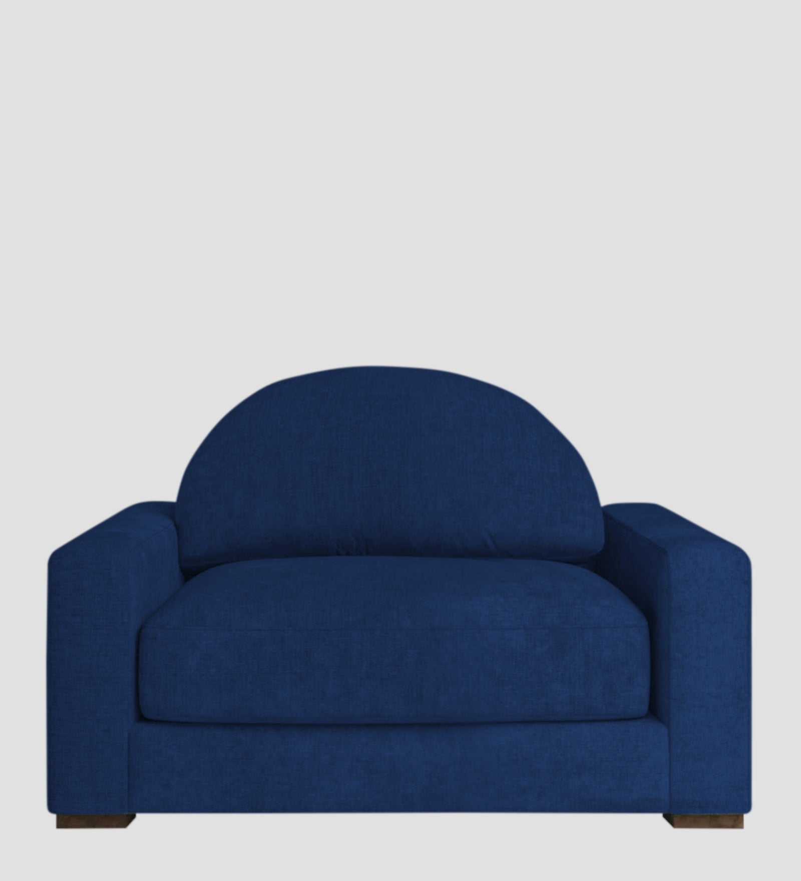 Dara Fabric 1 Seater Sofa In Royal Blue Colour - Febonic Living