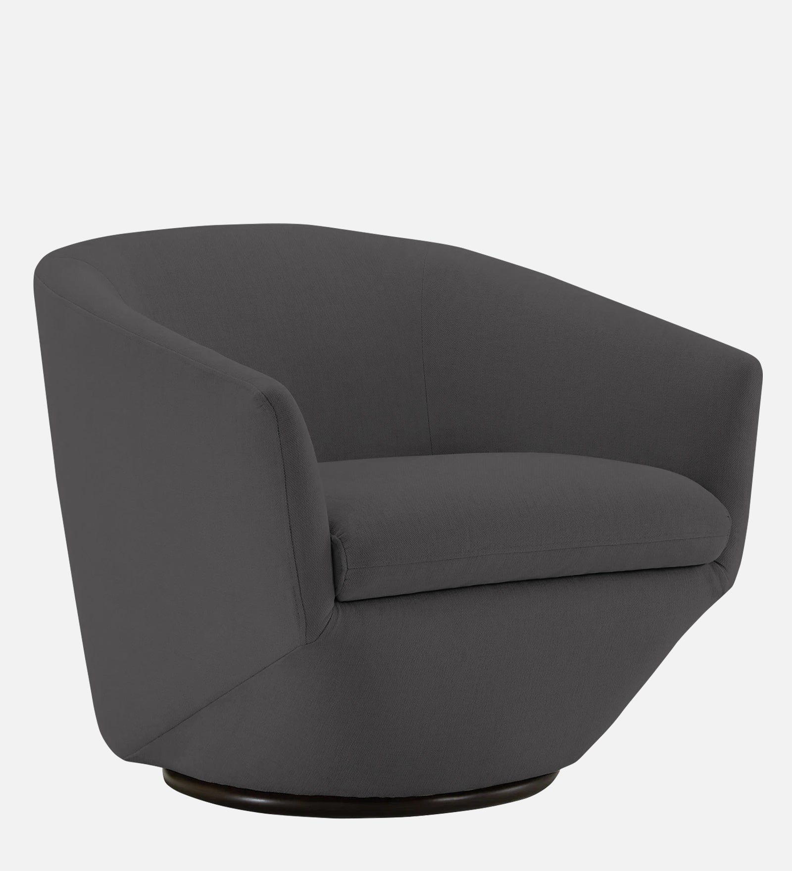 Haddie Velvet Swivel Chair In Davy Grey Colour - Febonic Living