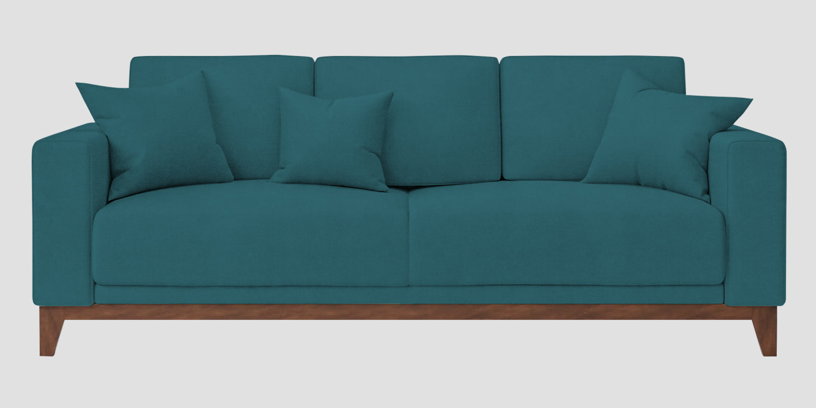 Luca Fabric 3 Seater Sofa In Water Blue Colour - Febonic Living