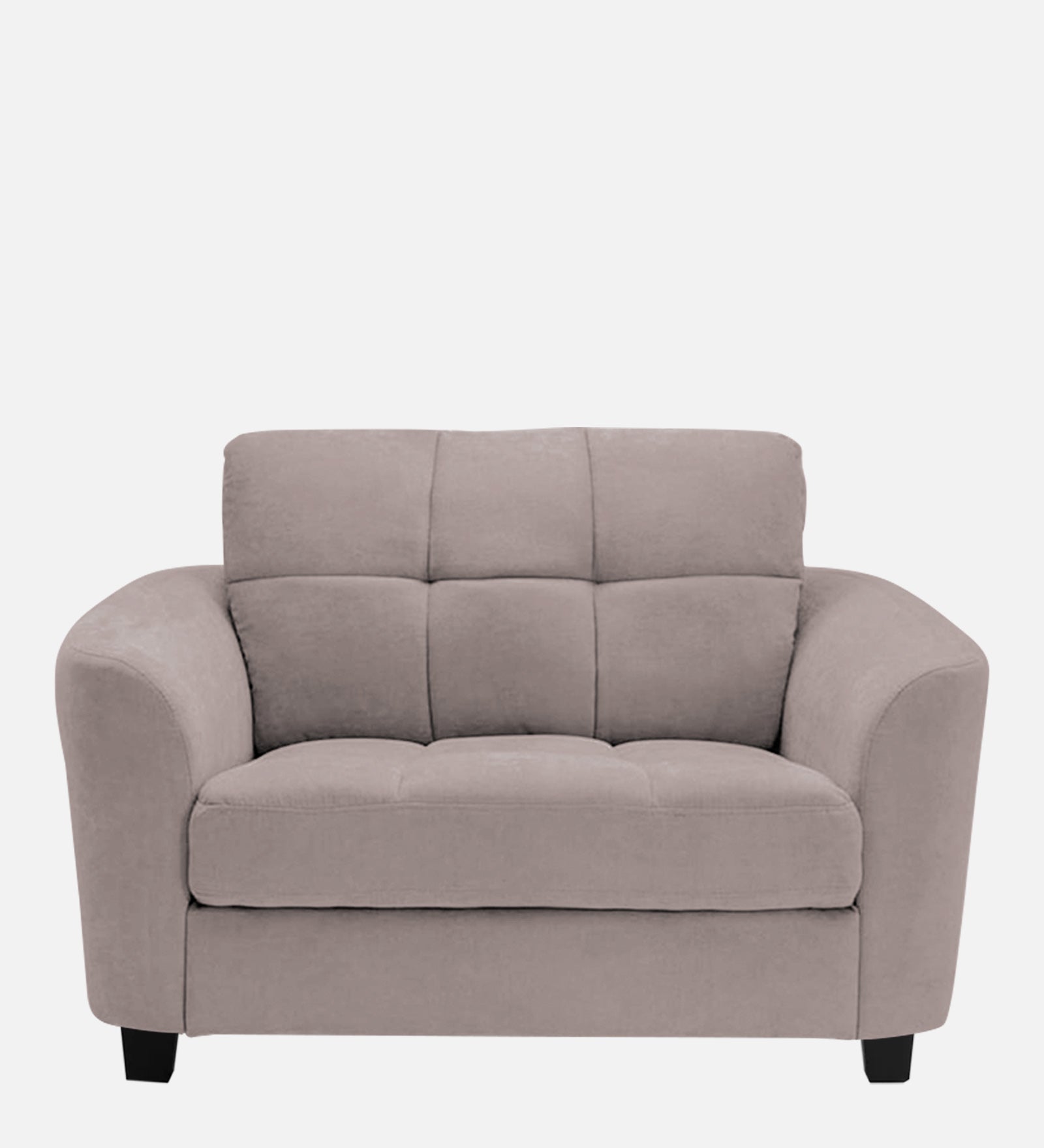 Mulan Fabric 1 Seater Sofa In Almond Beige Colour - Febonic Living