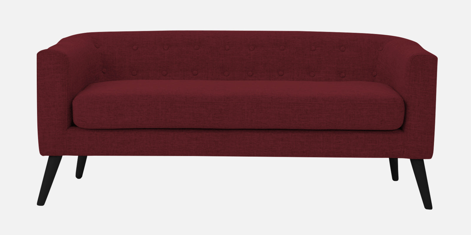 Casper Fabric 3 Seater Sofa In Blood Maroon Colour - Febonic Living