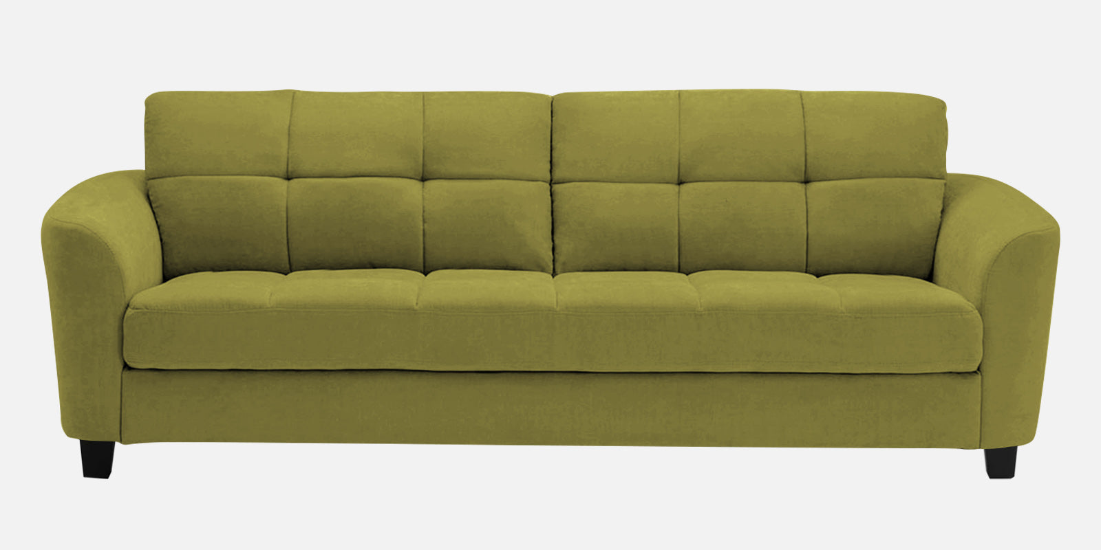 Mulan Fabric 3 Seater Sofa In Kelly Green Colour - Febonic Living