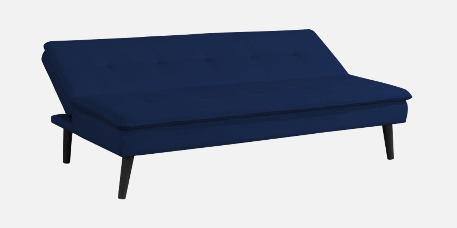 Toner Fabric 3 Seater Convertible Sofa Cum Bed In Royal Blue Colour - Febonic Living