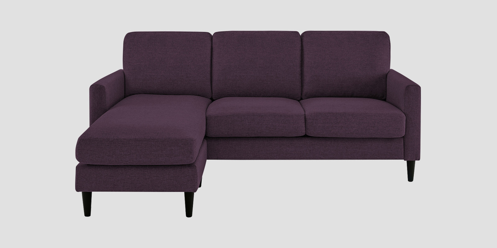 Romie Fabric RHS Sectional Sofa (2+Lounger) In Greek Purple Colour - Febonic Living