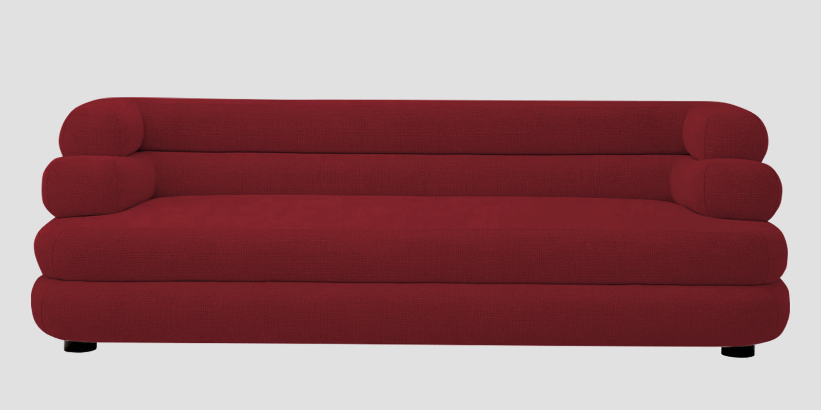 Wener Fabric 3 Seater Sofa In Chilli Red Colour - Febonic Living