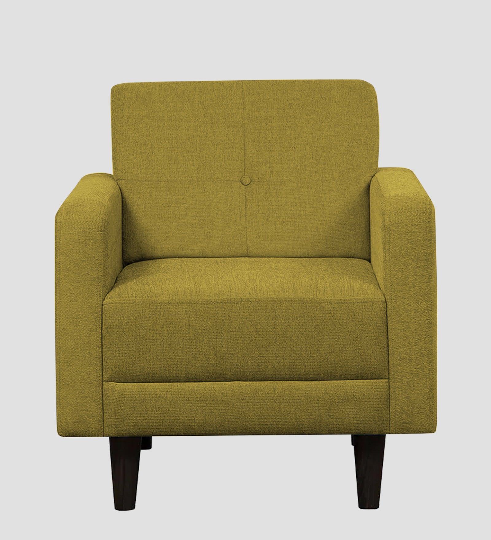 Noha Fabric 1 Seater Sofa in Parrot Green Colour