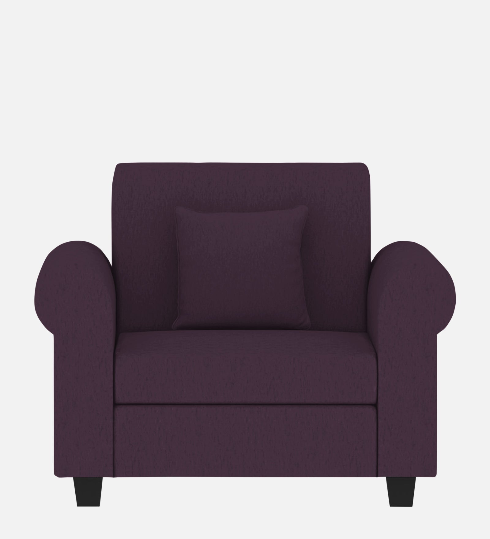 Derado Fabric 1 Seater Sofa In Greek Purple Colour - Febonic Living